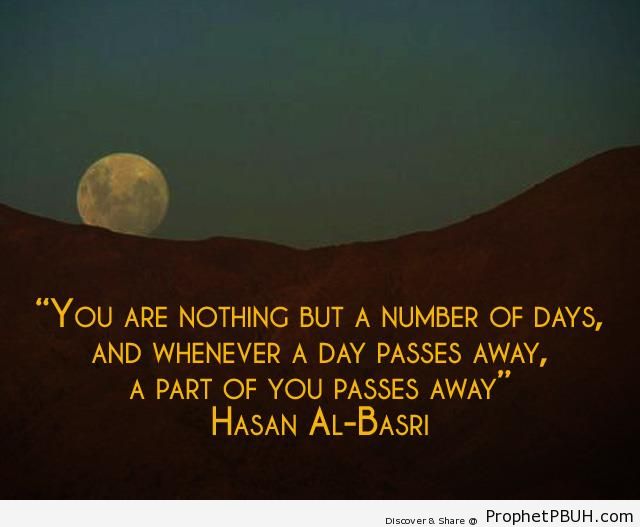 A number of days - al-Hasan al-Basri Quotes