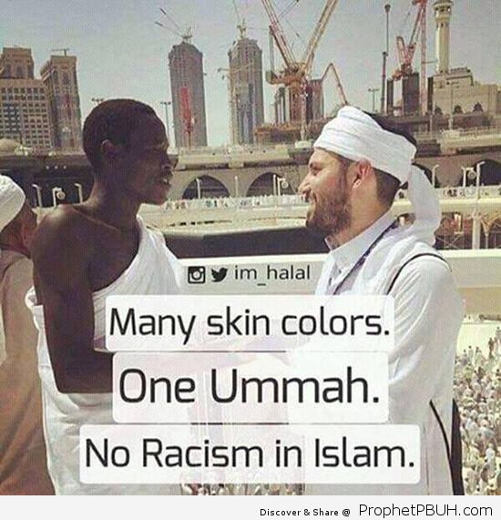 Alhumdullilah No Racism in Islam