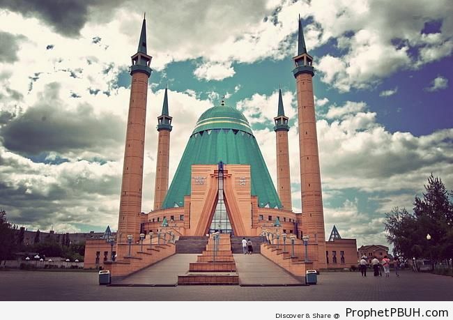 Mashkhur Jusup Central Mosque in Pavlodar, Kazakhstan - Islamic Architecture -Picture