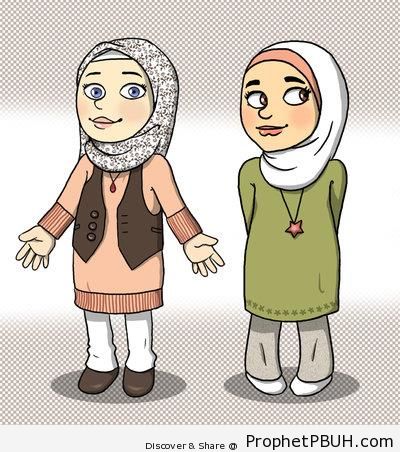 Muslimah Characters - Drawings