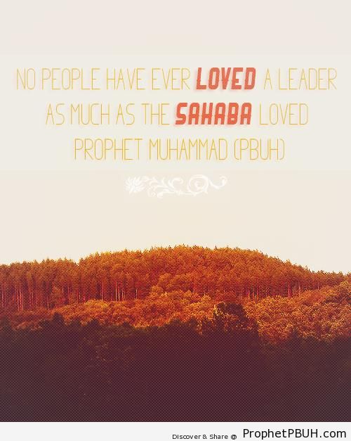 No people have ever loved a leader as much - Islamic Quotes